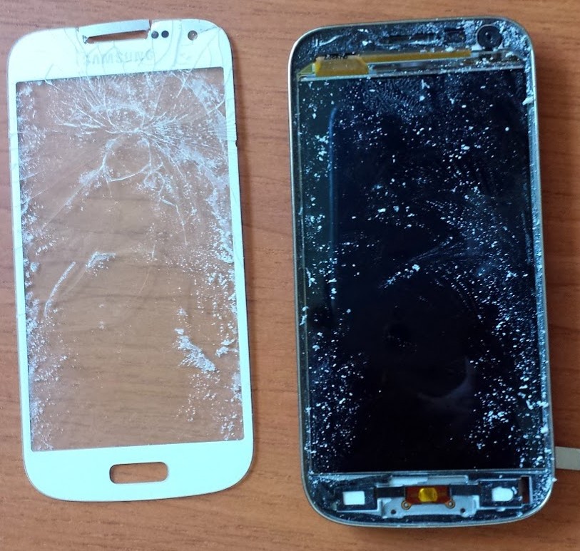 Ремонт Samsung Galaxy S4 mini GT-I замена стекла, экрана дисплея, аккумулятора, тачскрина